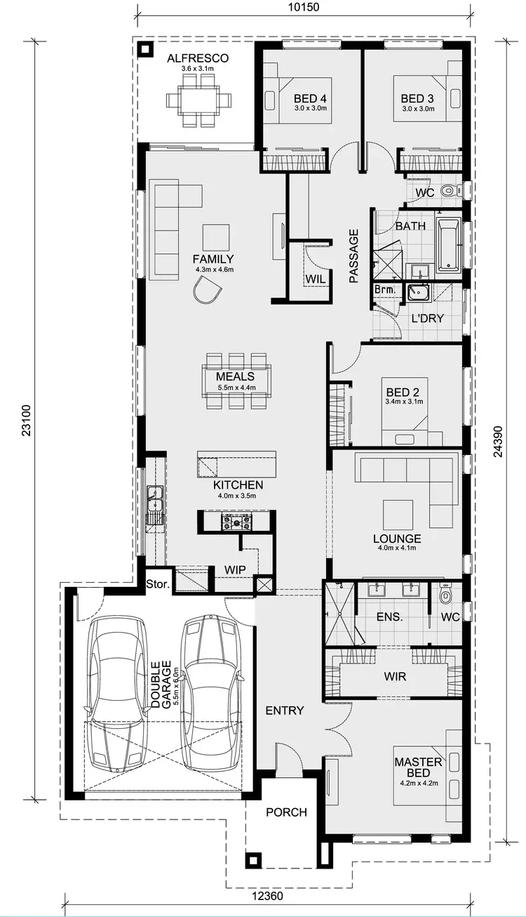 Floorplan of Homely house listing, Lot 1912 Shelterbelt Ave, Weir Views VIC 3338