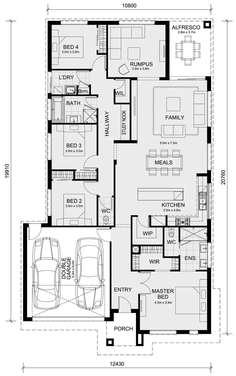 Floorplan of Homely house listing, Lot 3406 Warralily Estate, Armstrong Creek VIC 3217