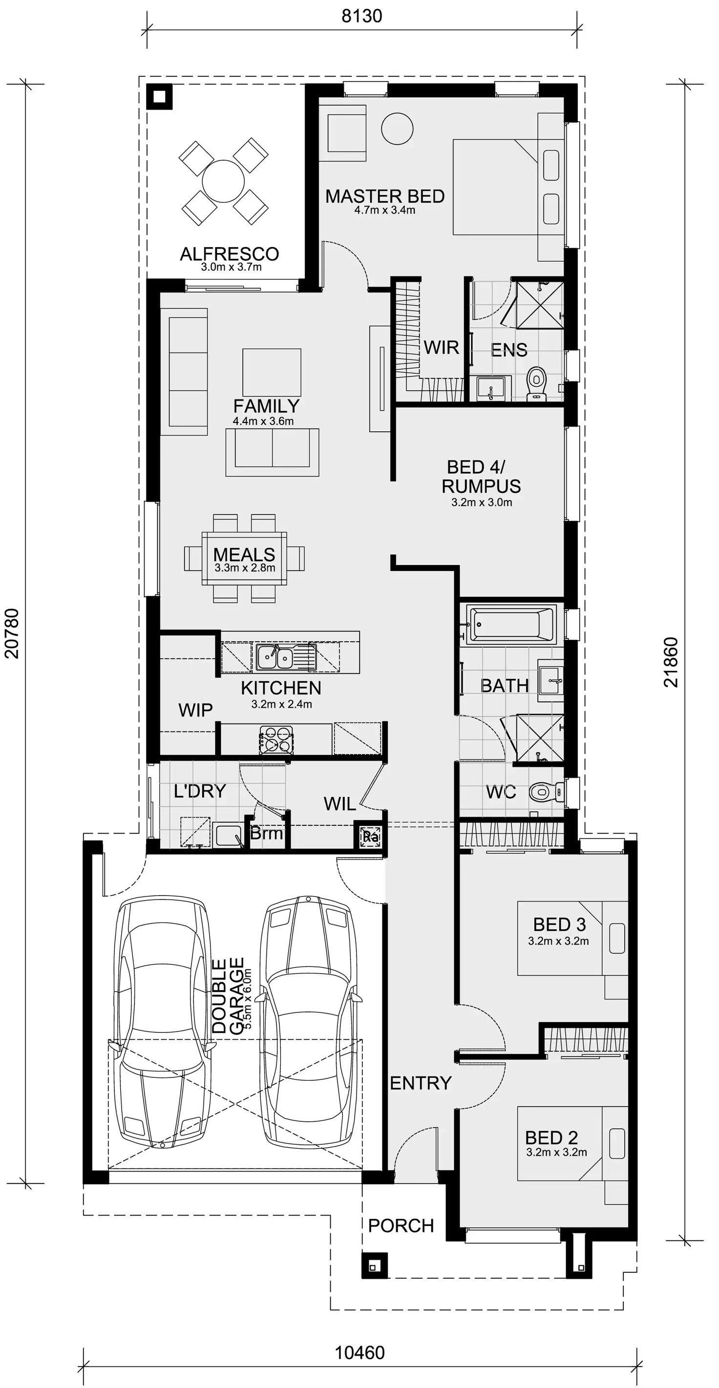 Floorplan of Homely house listing, 2141 Racecourse Road, Fraser Rise VIC 3336