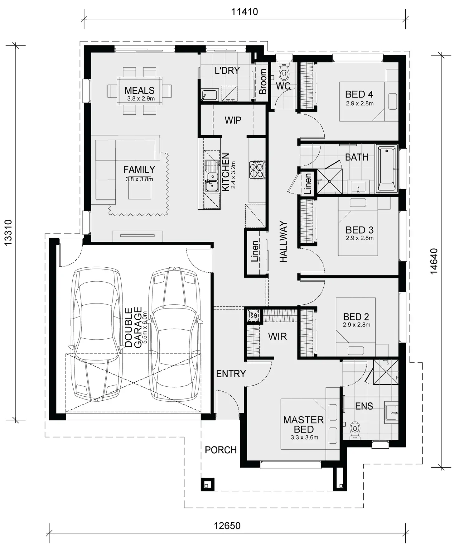 Floorplan of Homely house listing, LOT 61523 BLUESTONE DRIVE, Kalkallo VIC 3064
