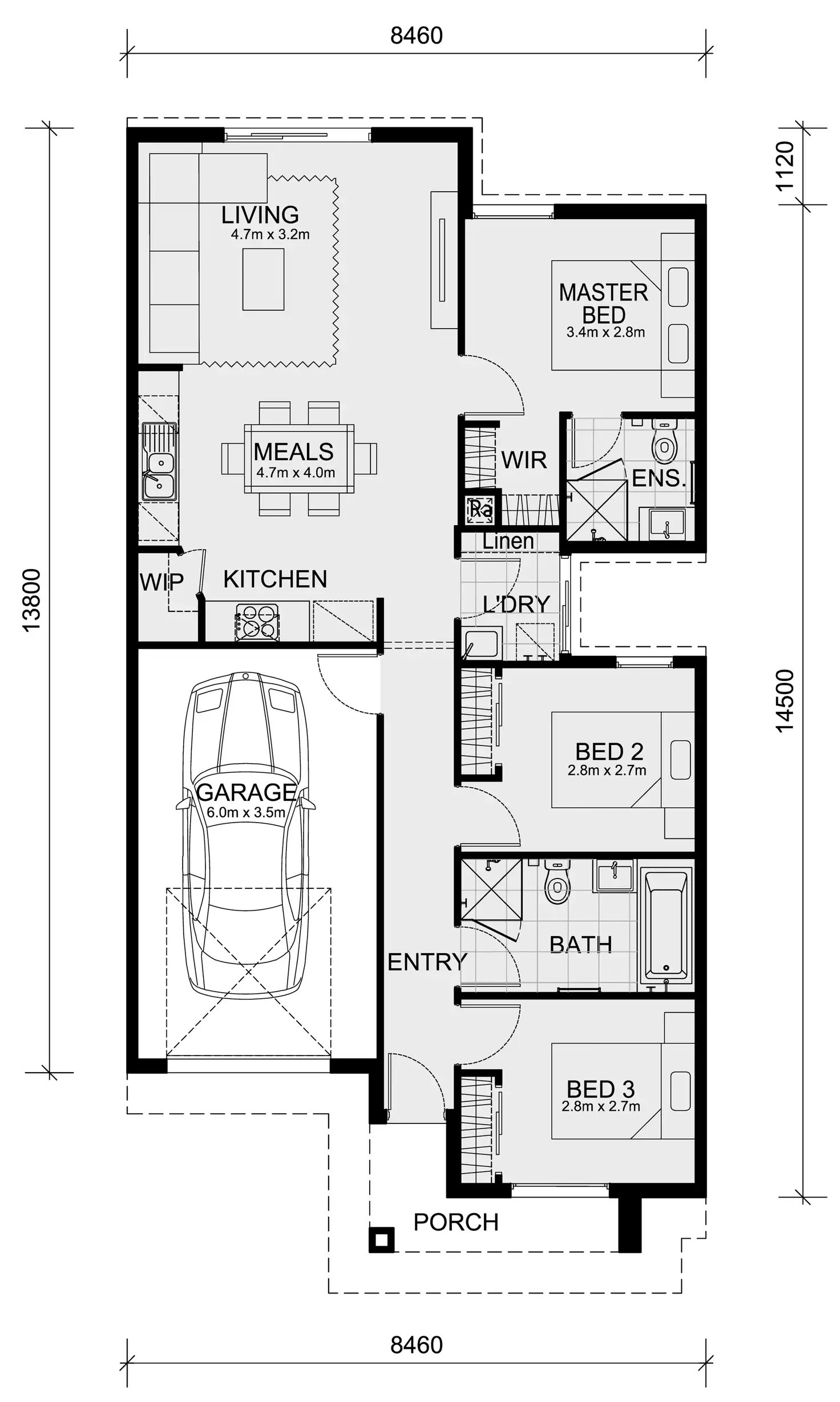 Floorplan of Homely house listing, Lot 1140 Penstone Cres, Lara VIC 3212