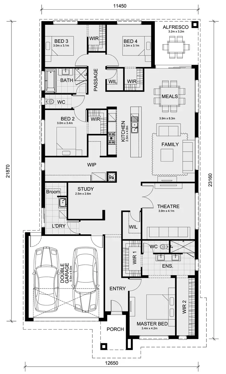 Floorplan of Homely house listing, Lot 1002 Wasim Circuit, Rockbank VIC 3335