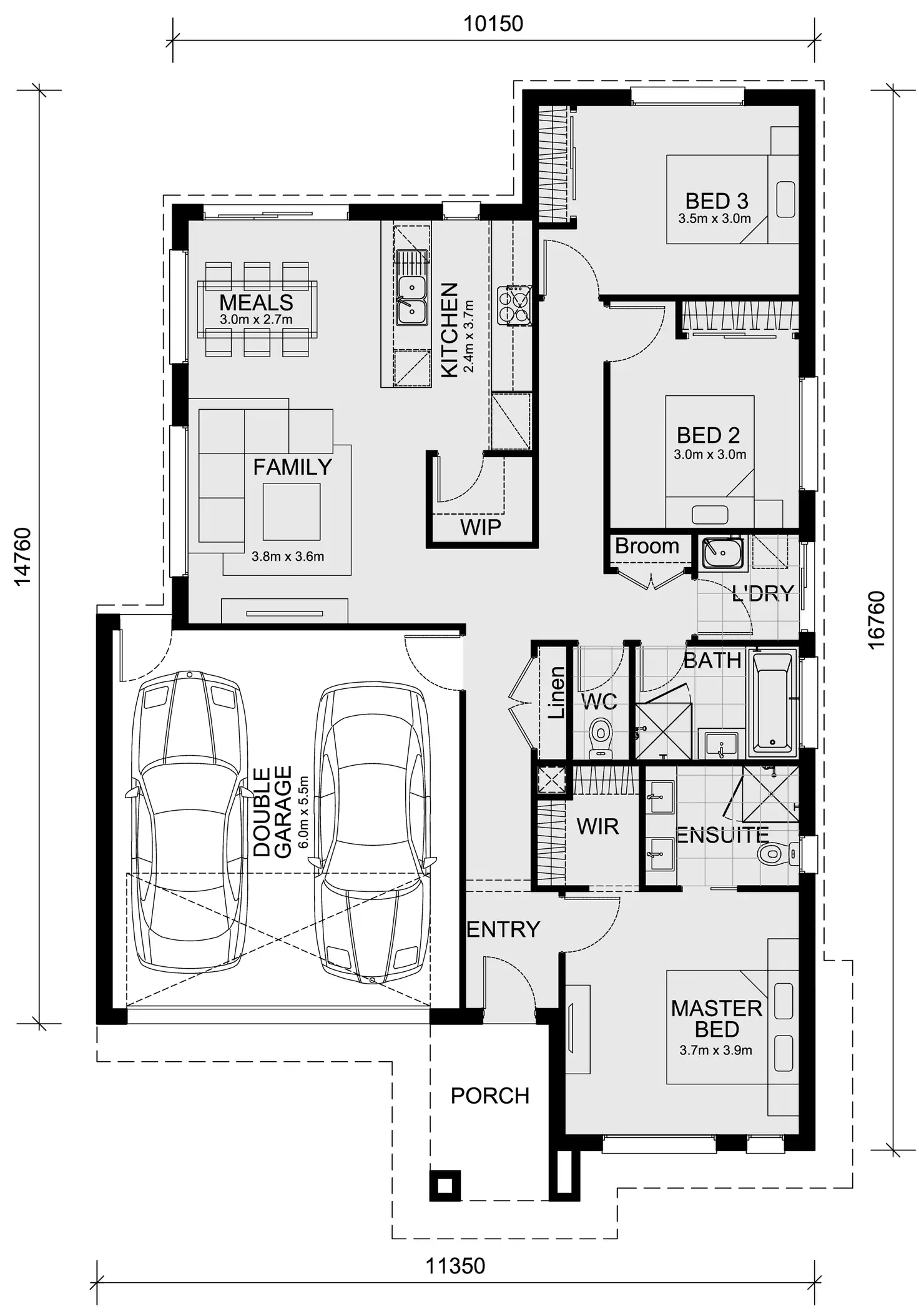 Floorplan of Homely house listing, Lot 2953 Lockington Road, Tarneit VIC 3029