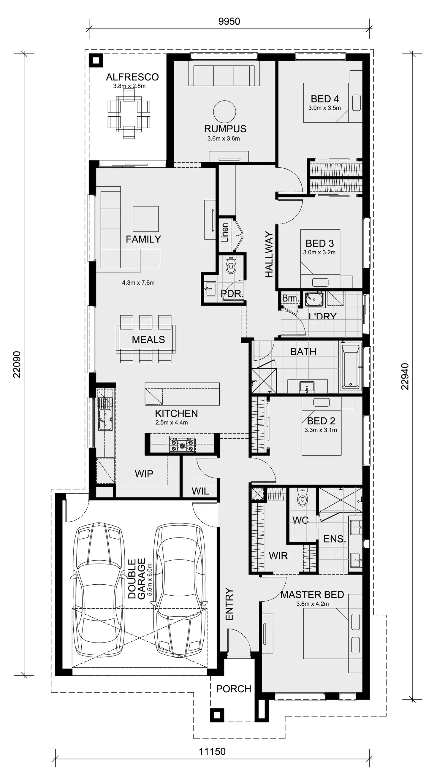 Floorplan of Homely house listing, Lot 2031 Brooklime Road - Berwick Waters, Clyde North VIC 3978