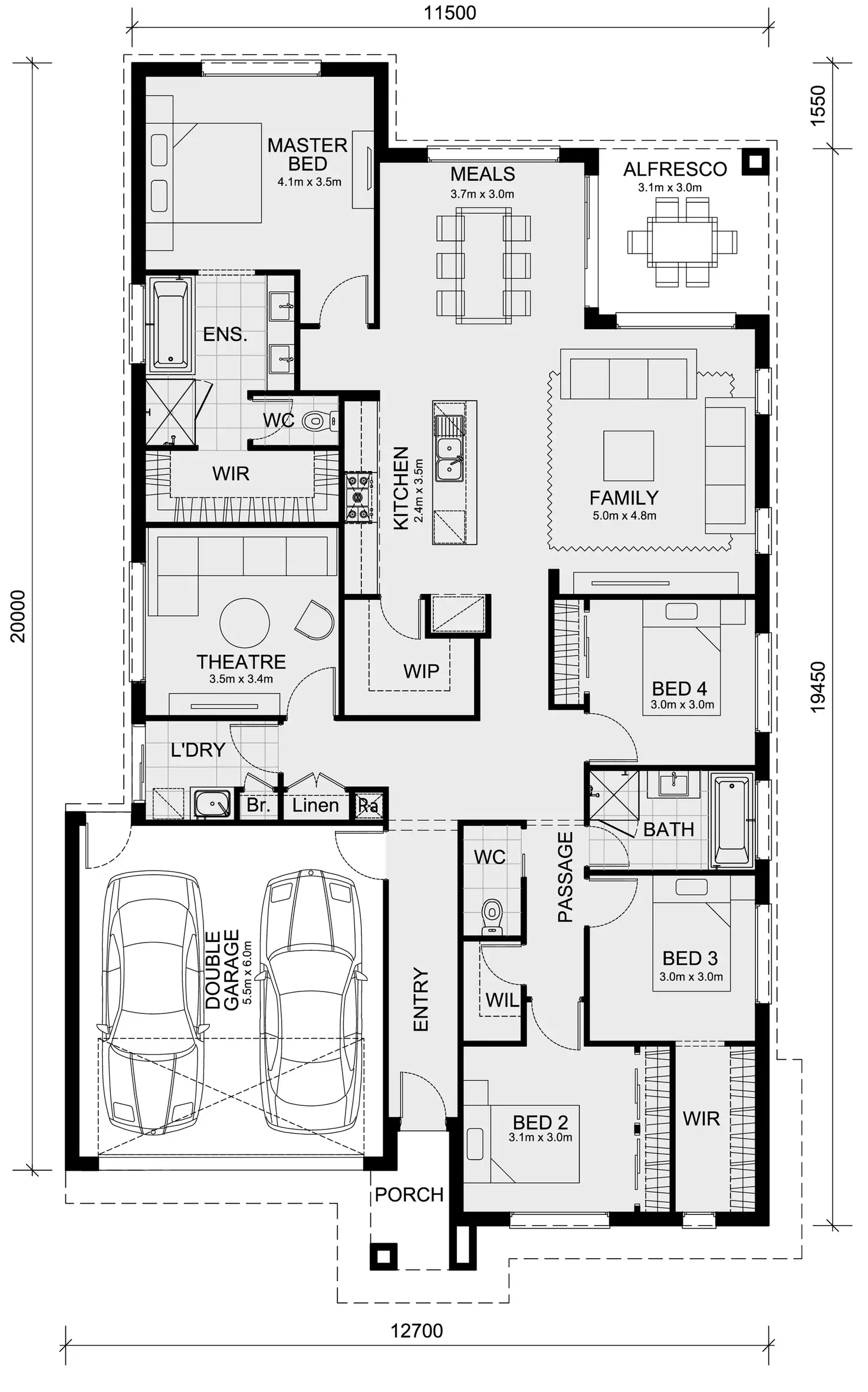 Floorplan of Homely house listing, Lot 2014 Riverside Drive (Coridale Estate), Lara VIC 3212