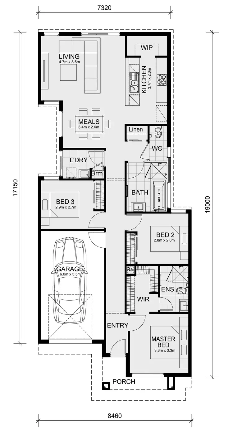 Floorplan of Homely house listing, 309 Cottonwood Drive, Wollert VIC 3750