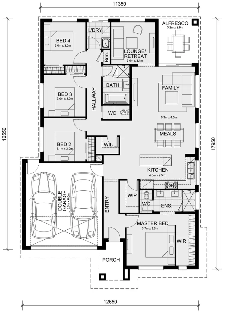Floorplan of Homely house listing, Lot 1018 Sugar Glider Avenue, Lara VIC 3212