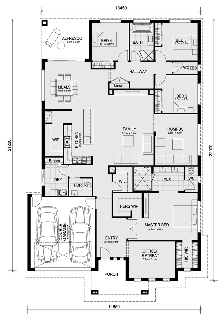 Floorplan of Homely house listing, Lot 709 Shearjoy Loop - Five Farms Estate, Clyde North VIC 3978