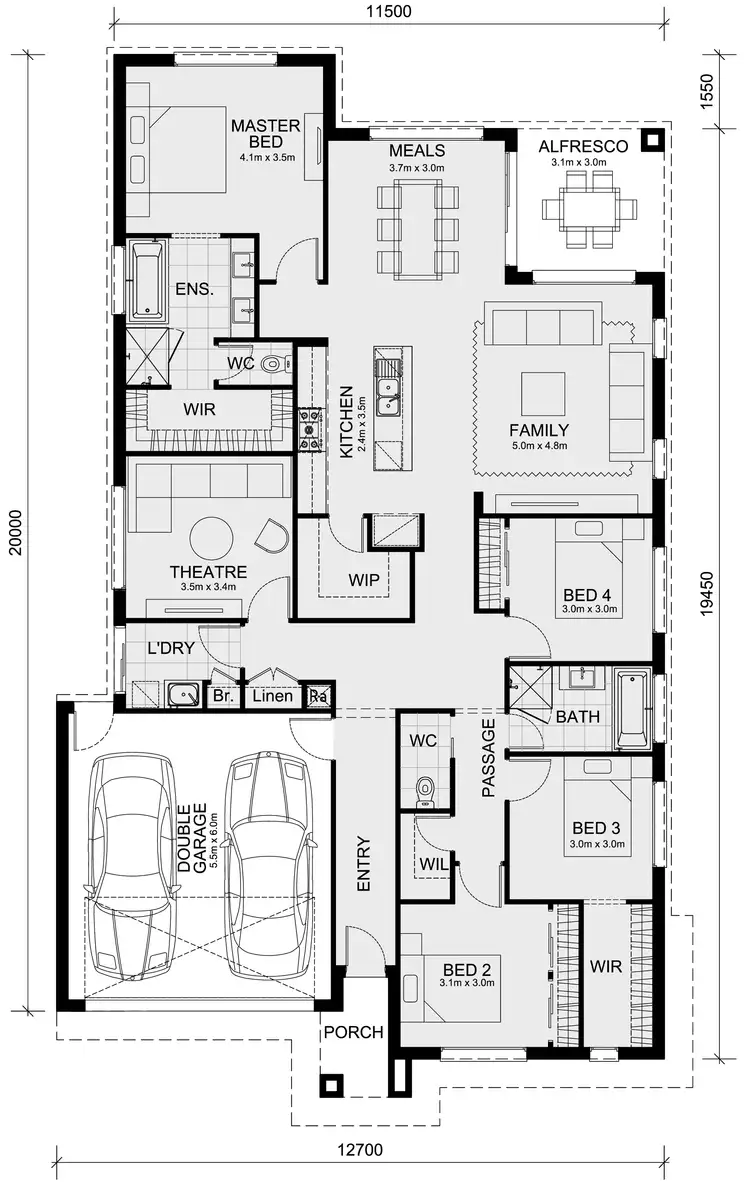 Floorplan of Homely house listing, Lot 132 Montana Estate, Kilmore VIC 3764
