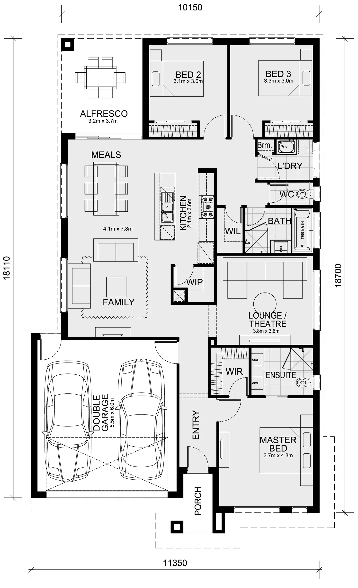 Floorplan of Homely house listing, Lot 3096 Hardys Road - Smiths Lane Estate, Clyde North VIC 3978