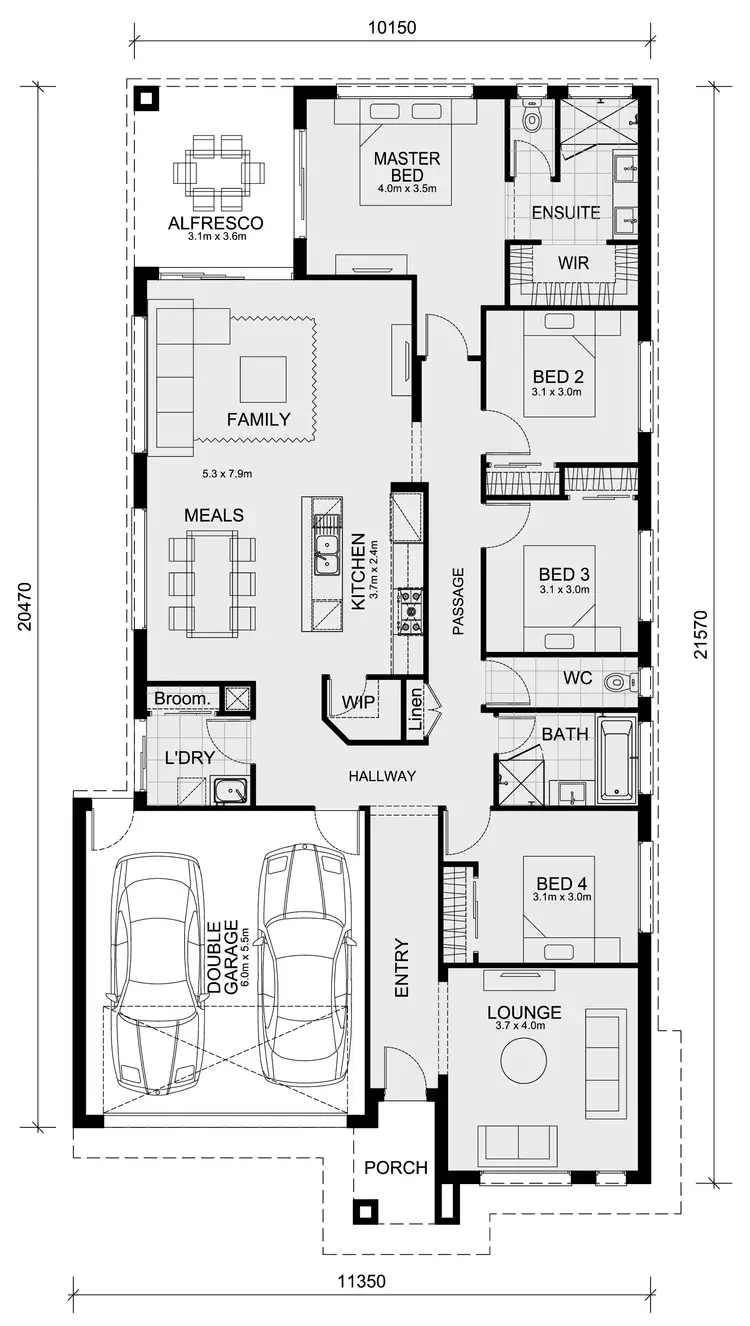 Floorplan of Homely house listing, Lot 4528 Stature Circuit, Werribee VIC 3030