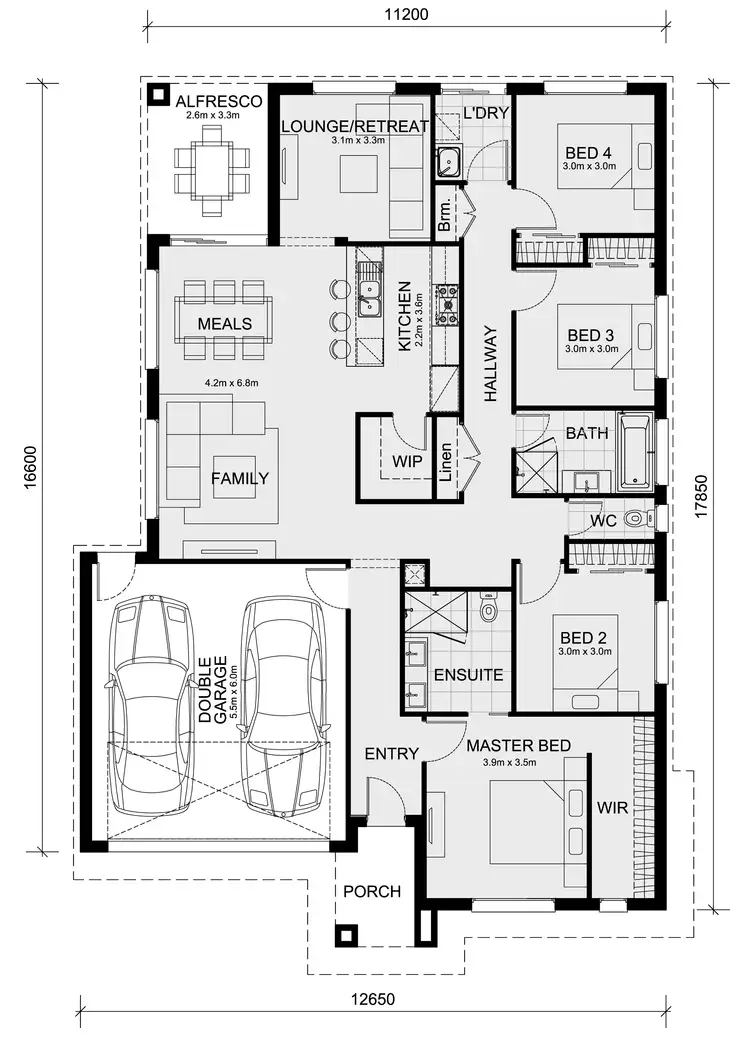 Floorplan of Homely house listing, Lot 133 Eastleigh Estate, Cranbourne East VIC 3977