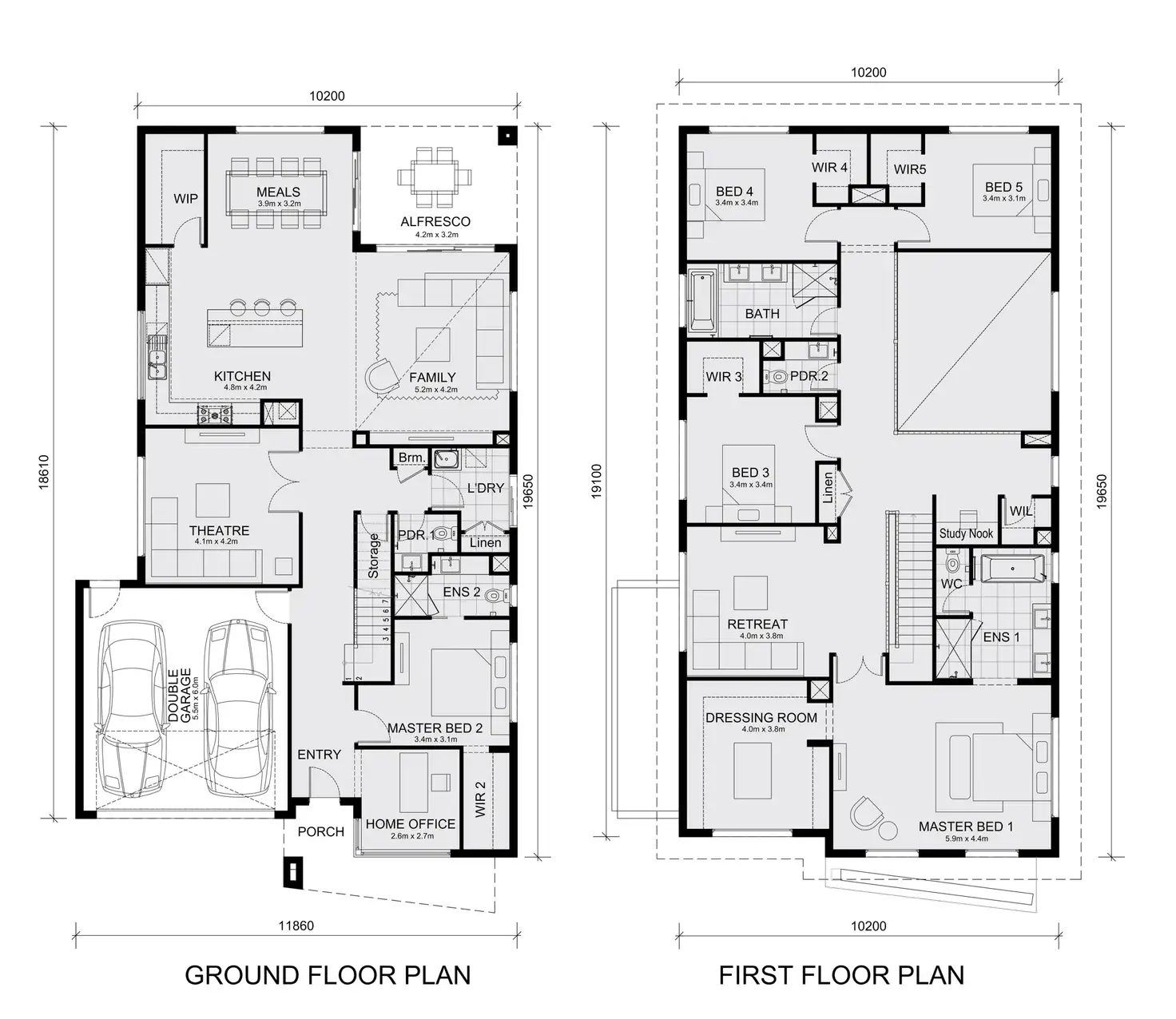 Floorplan of Homely house listing, Lot 5222 Meridean Estate, Clyde North VIC 3978