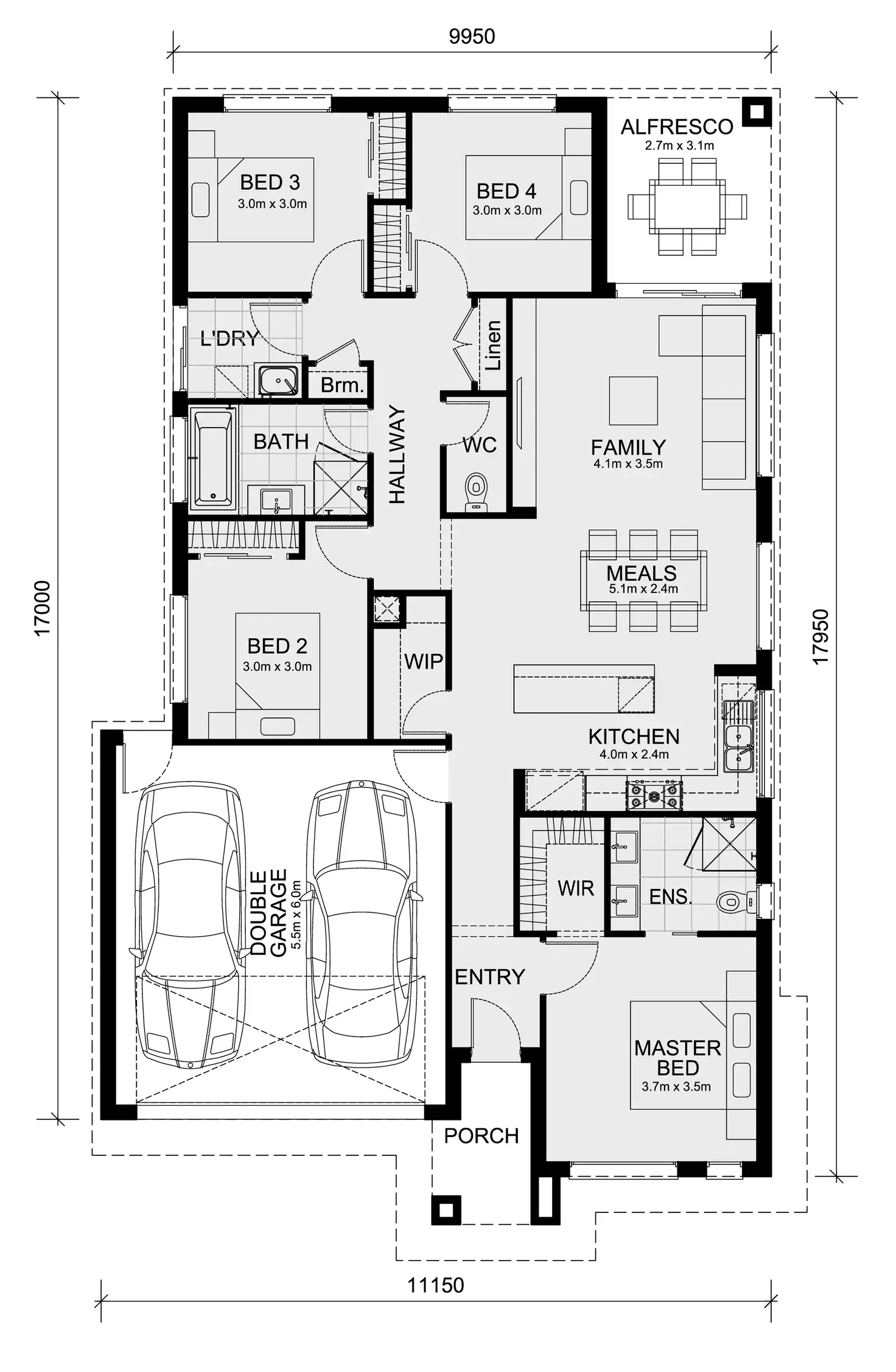 Floorplan of Homely house listing, Lot 1421 Austin Estate, Lara VIC 3212