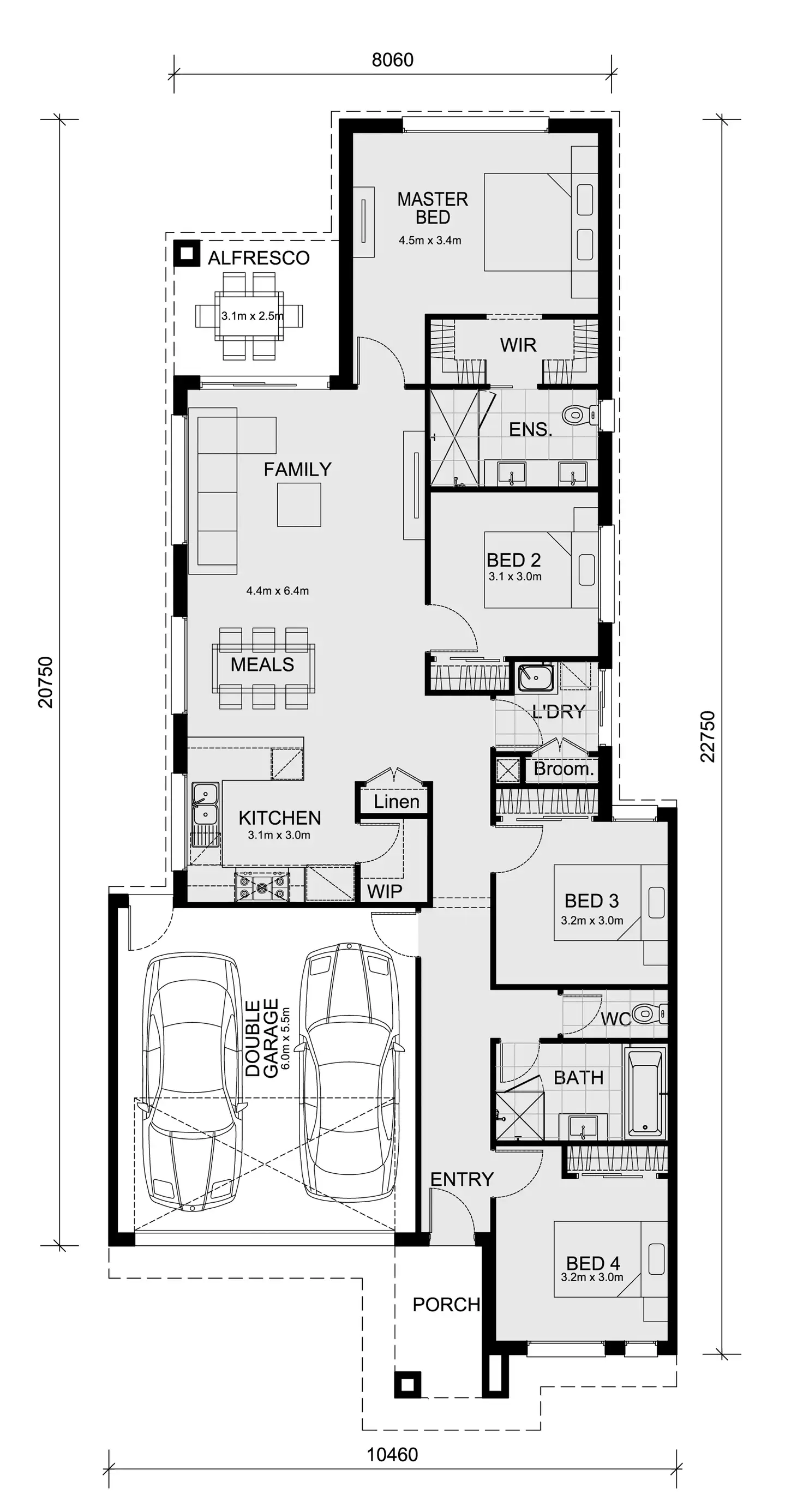 Floorplan of Homely house listing, Lot 322 Knotty Road, Bonnie Brook VIC 3335