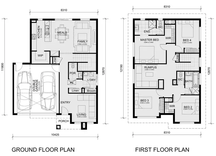 Floorplan of Homely house listing, Lot 4321 Draycott Street, Wyndham Vale VIC 3024