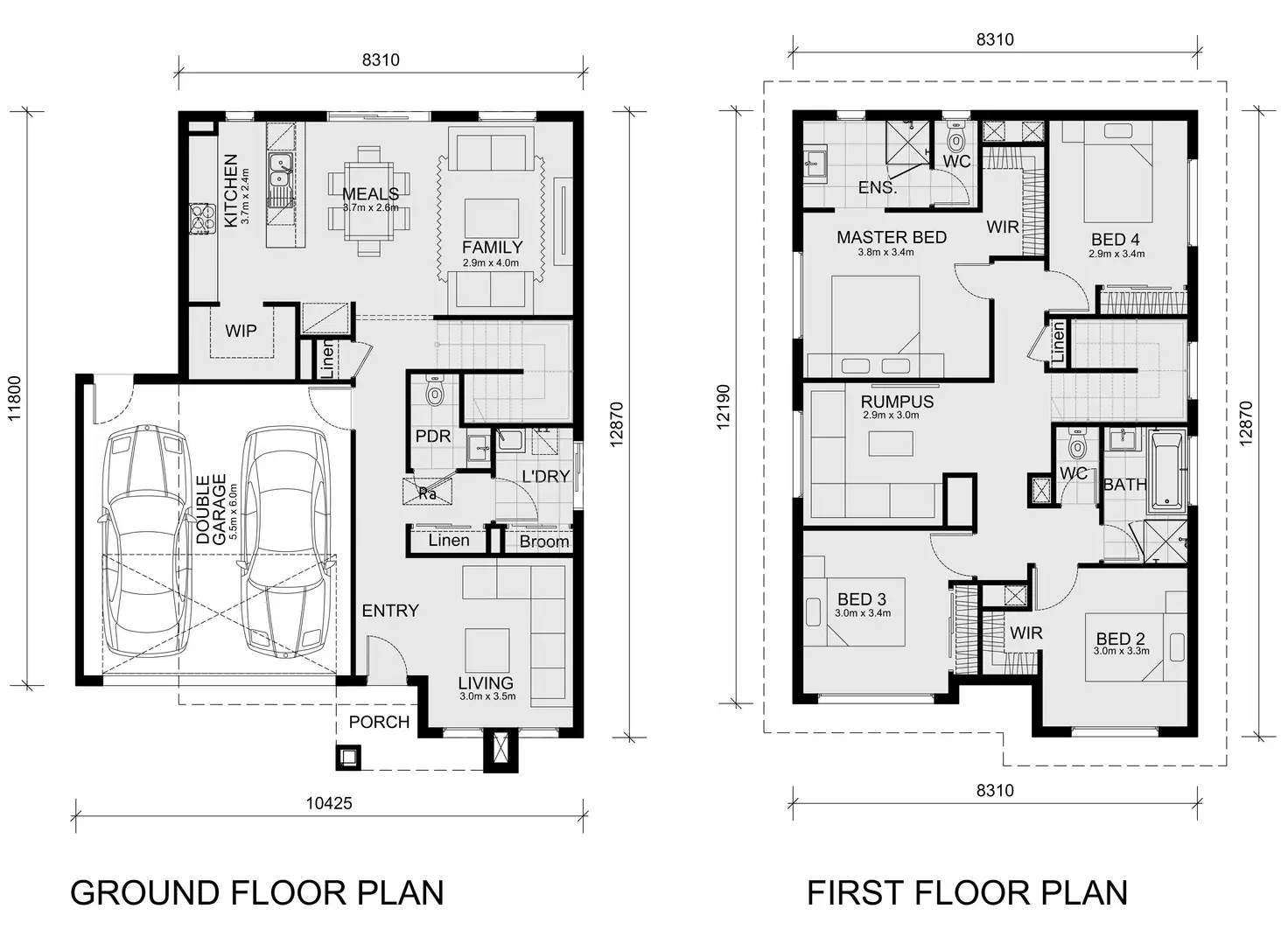 Floorplan of Homely house listing, Lot 329 Keighley Street, Strathtulloh VIC 3338
