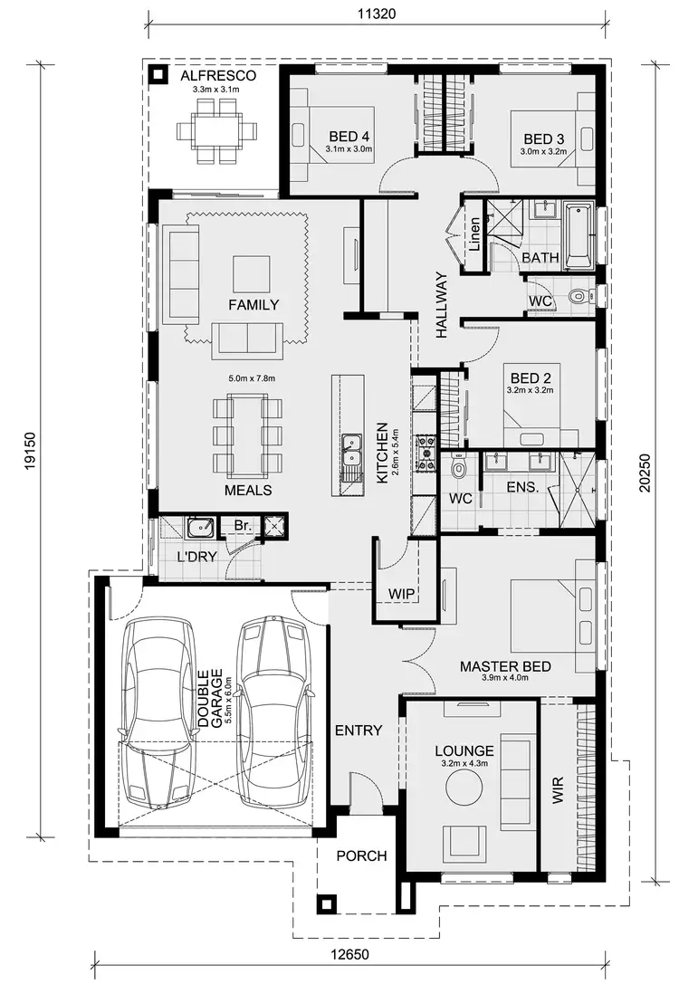 Floorplan of Homely house listing, LOT 20543 The Village Estate, Manor Lakes VIC 3024