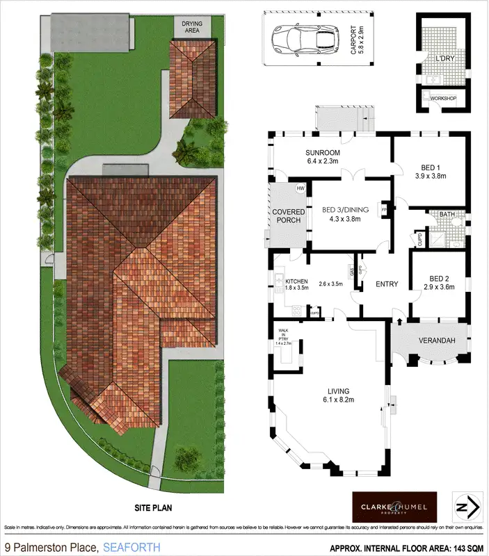 Floorplan of Homely house listing, 9 Palmerston Place, Seaforth NSW 2092