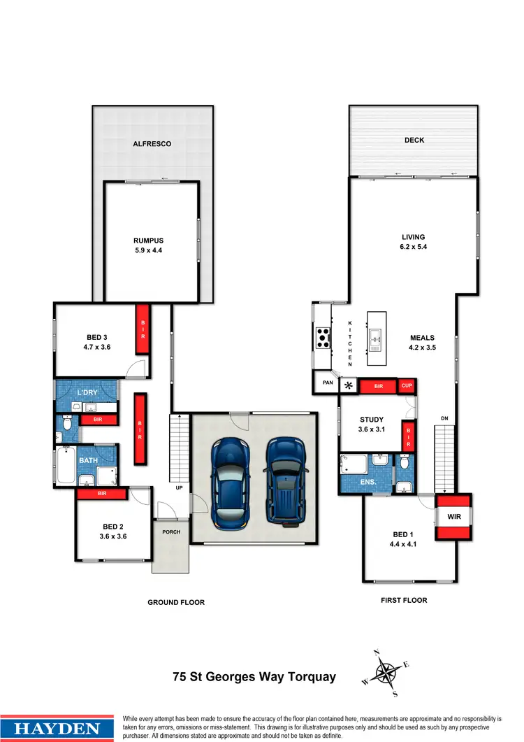 Floorplan of Homely house listing, 75 St Georges Way, Torquay VIC 3228