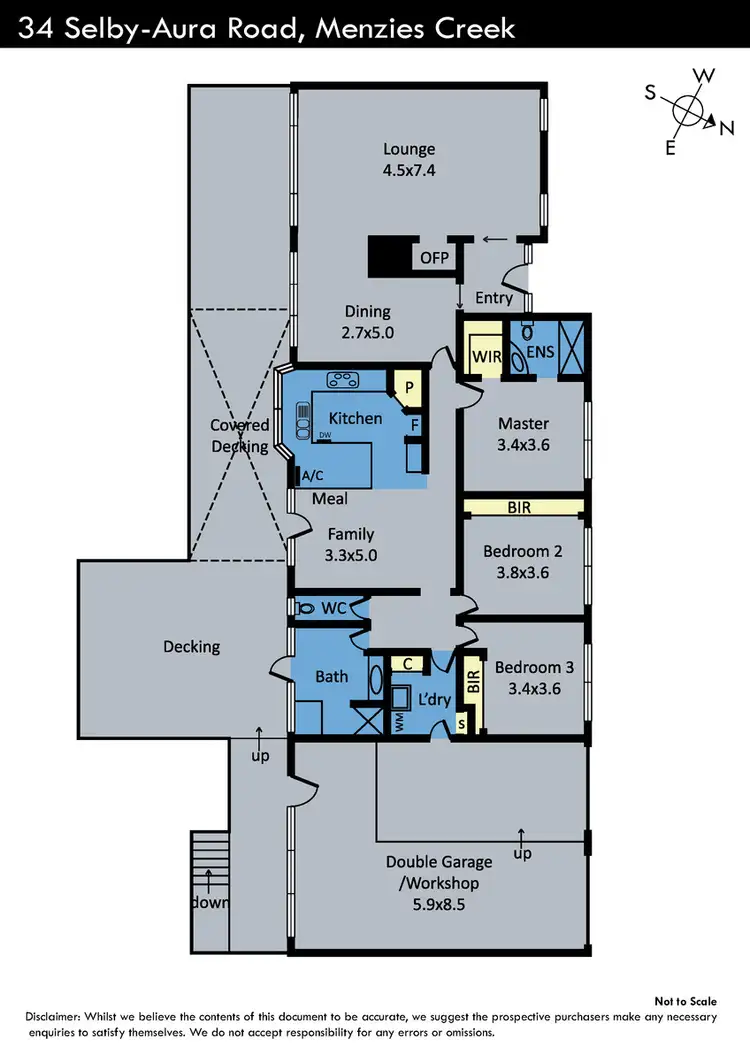 Floorplan of Homely house listing, 34 Selby Aura Road, Menzies Creek VIC 3159