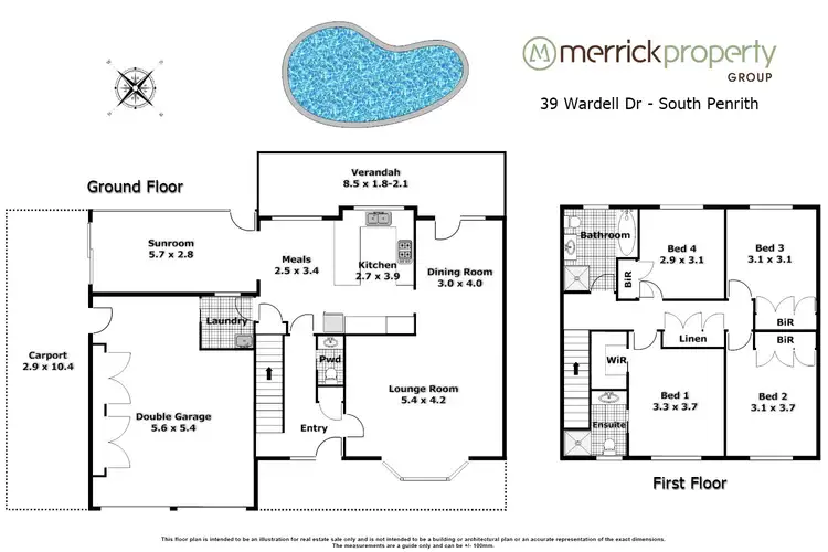 Floorplan of Homely house listing, 39 Wardell Drive, South Penrith NSW 2750