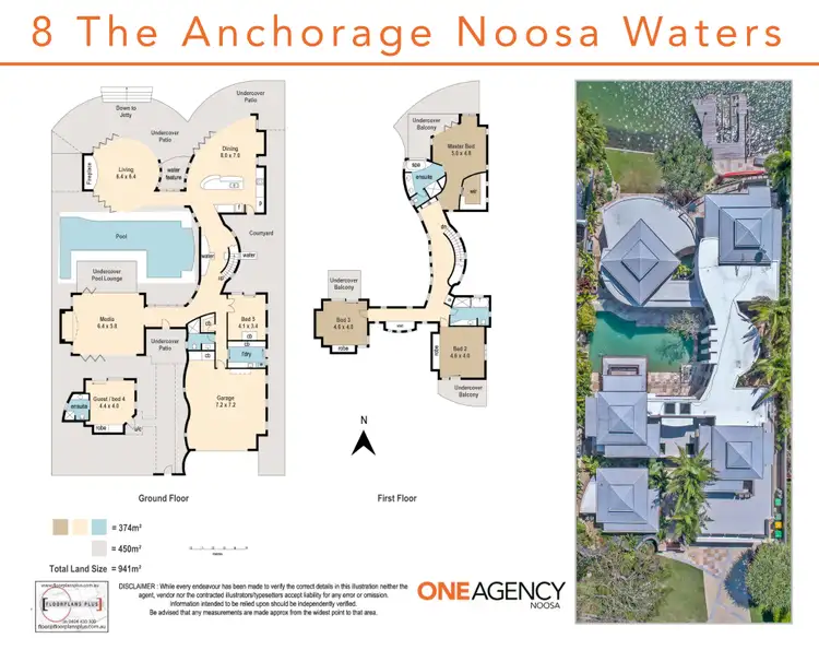Floorplan of Homely house listing, 8 The Anchorage, Noosa Waters QLD 4566