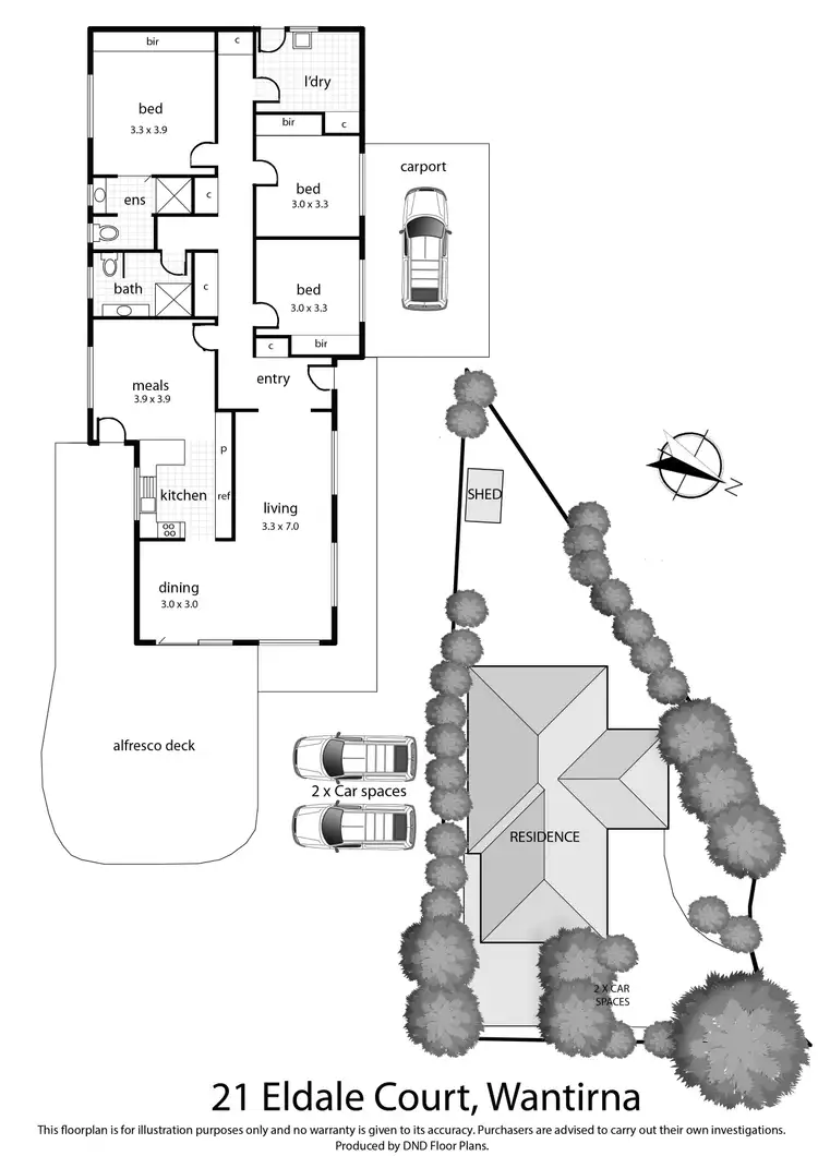 Floorplan of Homely house listing, 21 Eldale Court, Wantirna VIC 3152