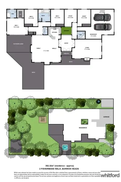 Floorplan of Homely house listing, 2 Fishermans Walk, Barwon Heads VIC 3227