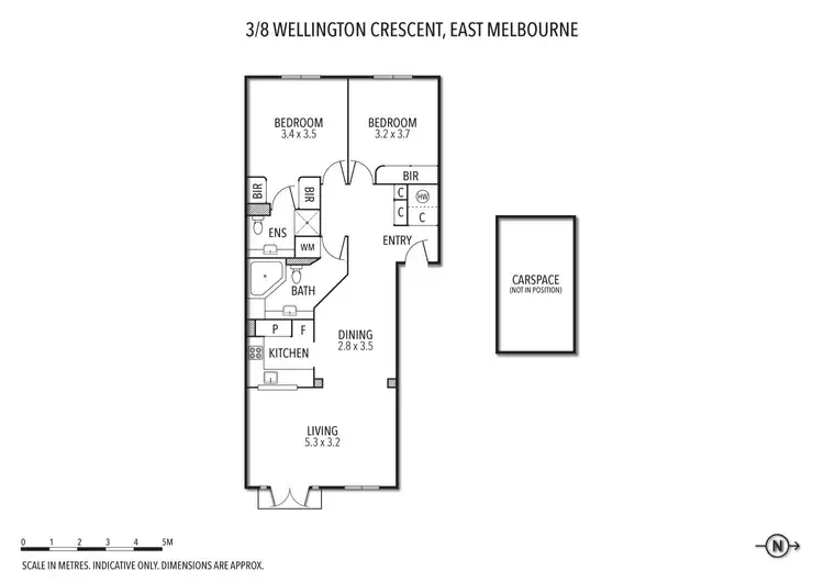 Floorplan of Homely apartment listing, 3/8 Wellington Crescent, East Melbourne VIC 3002