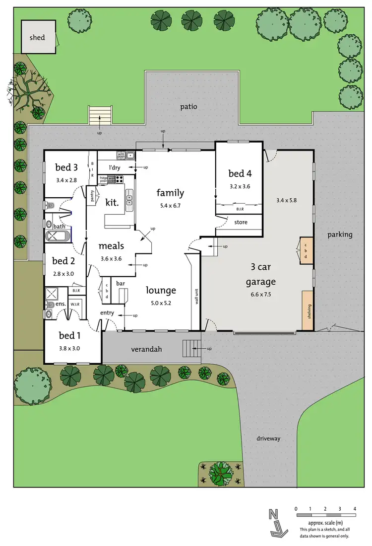 Floorplan of Homely house listing, 444 Serpells Terrace, Donvale VIC 3111