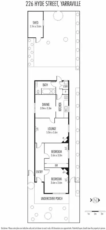 Floorplan of Homely house listing, 226 Hyde Street, Yarraville VIC 3013