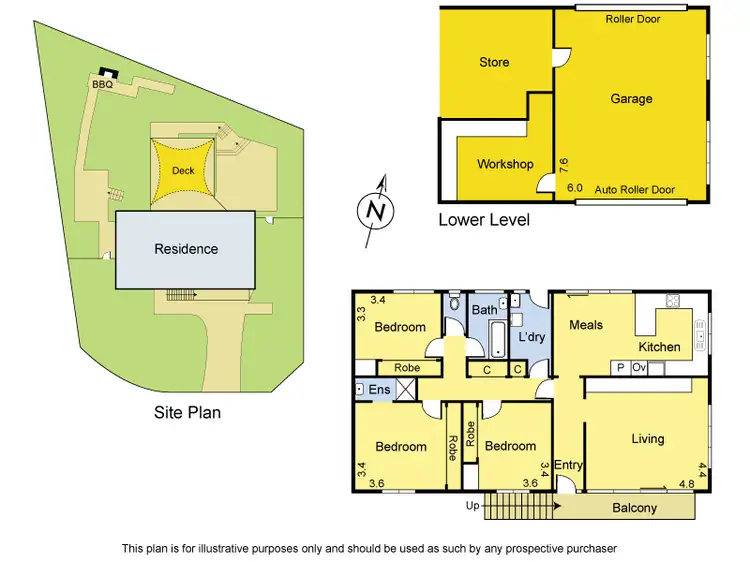 Floorplan of Homely house listing, 6 Paratea Court, Greensborough VIC 3088