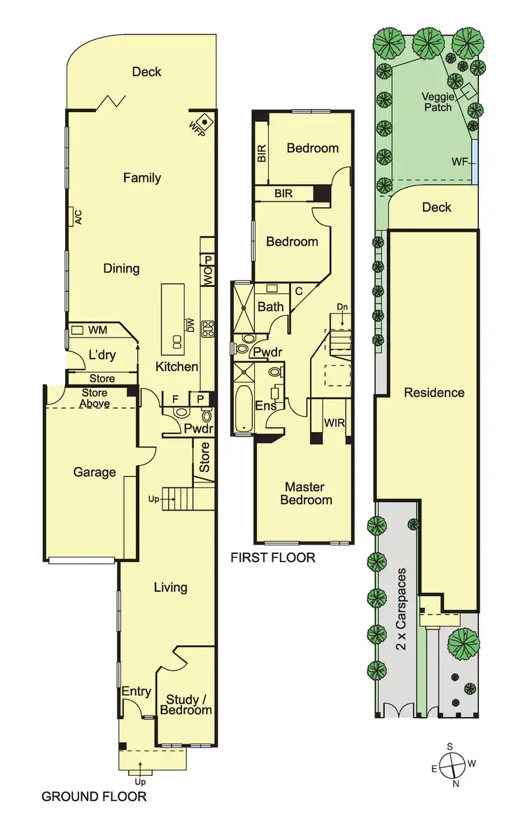 Floorplan of Homely townhouse listing, 48A Jupiter Street, Caulfield South VIC 3162