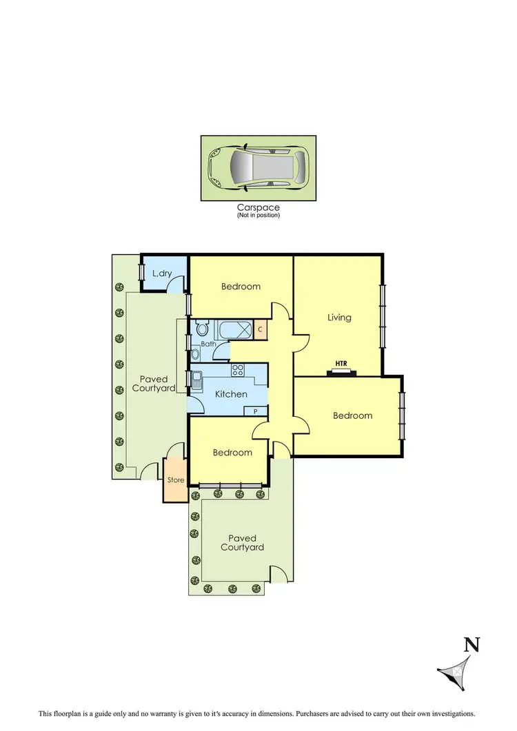 Floorplan of Homely apartment listing, 1/12 Pine Avenue, Elwood VIC 3184