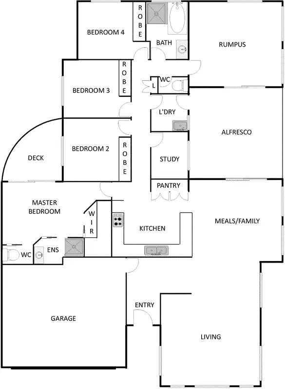 Floorplan of Homely house listing, 44 Carter Crescent, Calwell ACT 2905
