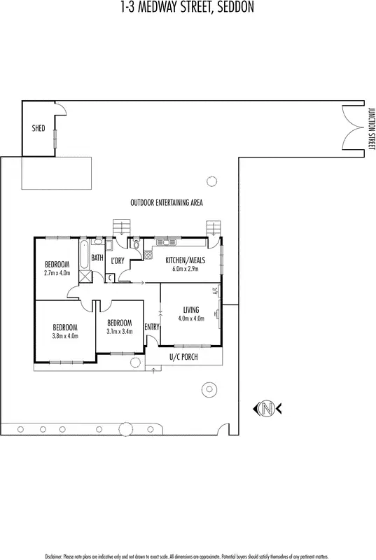 Floorplan of Homely house listing, 1 Medway Street, Seddon VIC 3011