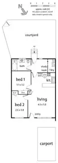 Floorplan of Homely unit listing, 21/36 Elmhurst Road, Bayswater North VIC 3153