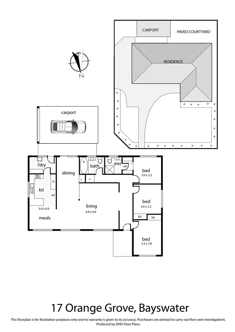 Floorplan of Homely house listing, 17 Orange Grove, Bayswater VIC 3153