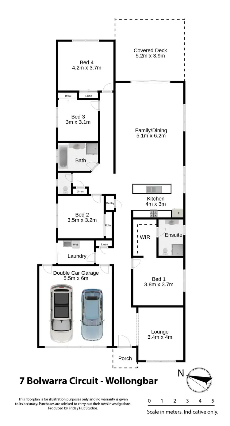 Floorplan of Homely house listing, 7 Bolwarra Circuit, Wollongbar NSW 2477