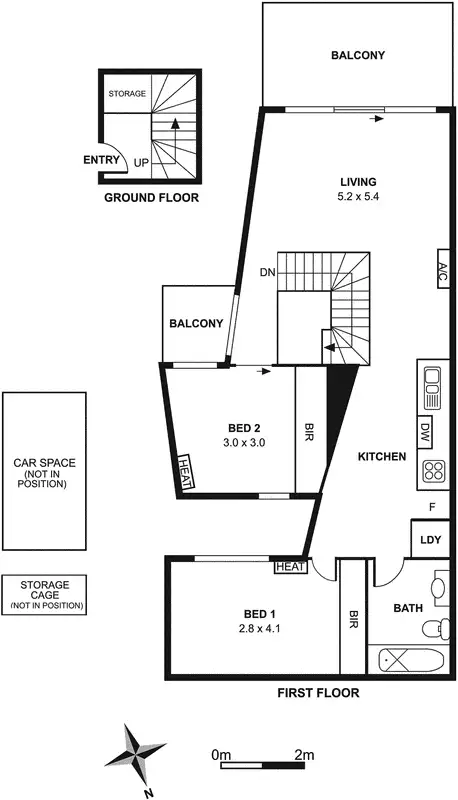 Floorplan of Homely apartment listing, 28/181 Bay Street, Port Melbourne VIC 3207