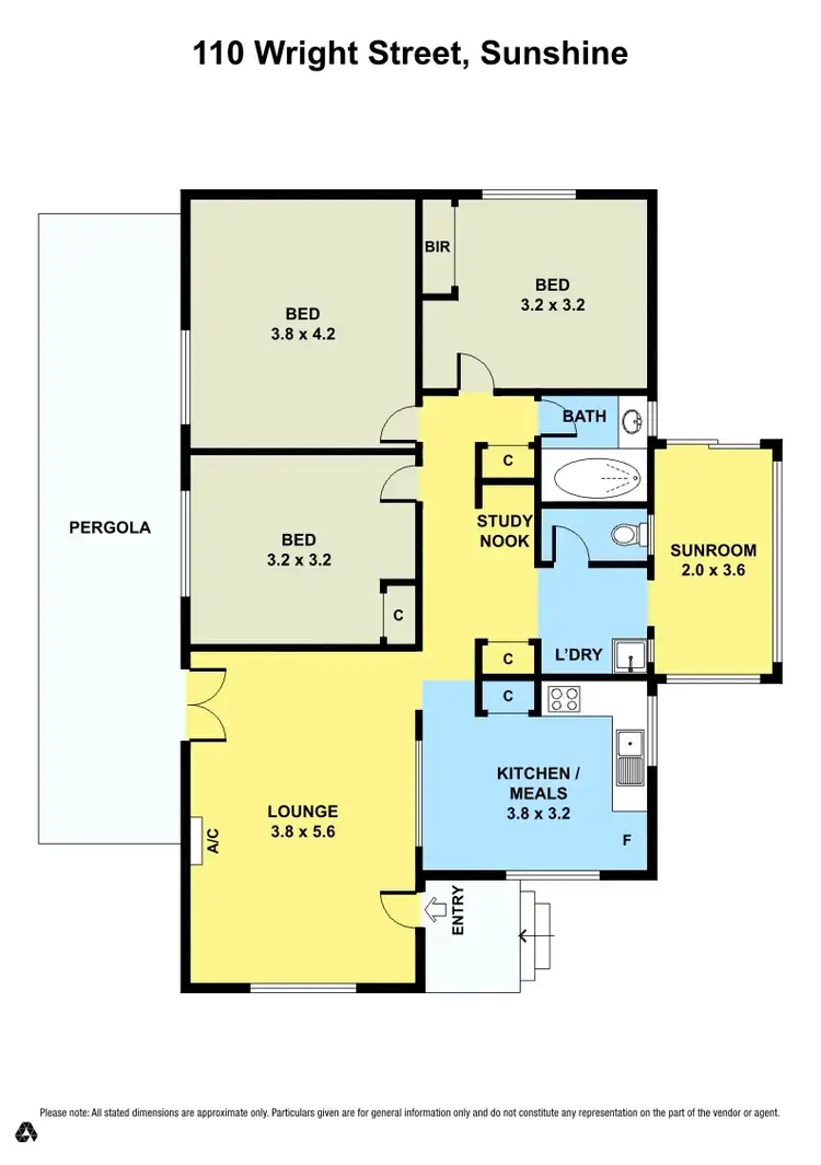 Floorplan of Homely house listing, 110 Wright Street, Sunshine VIC 3020