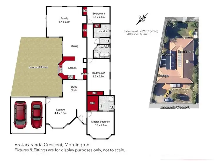Floorplan of Homely house listing, 65 Jacaranda Crescent, Mornington VIC 3931