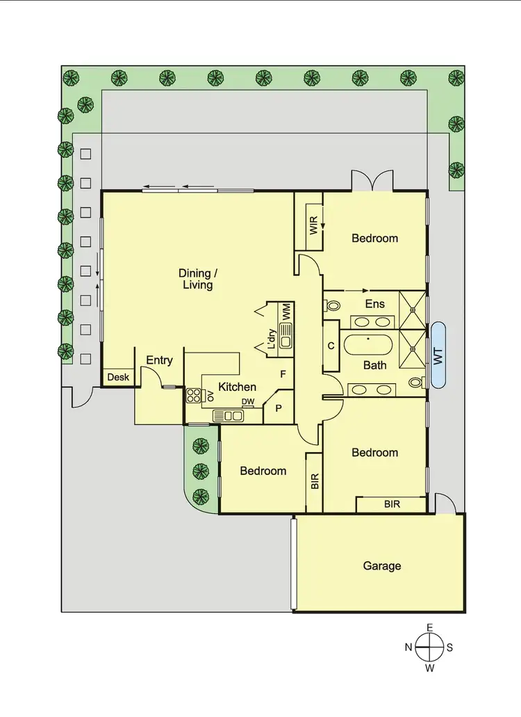Floorplan of Homely house listing, 2/3 Milton Street, Carnegie VIC 3163