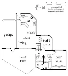 Floorplan of Homely unit listing, 2/48A Warrandyte Road, Ringwood VIC 3134