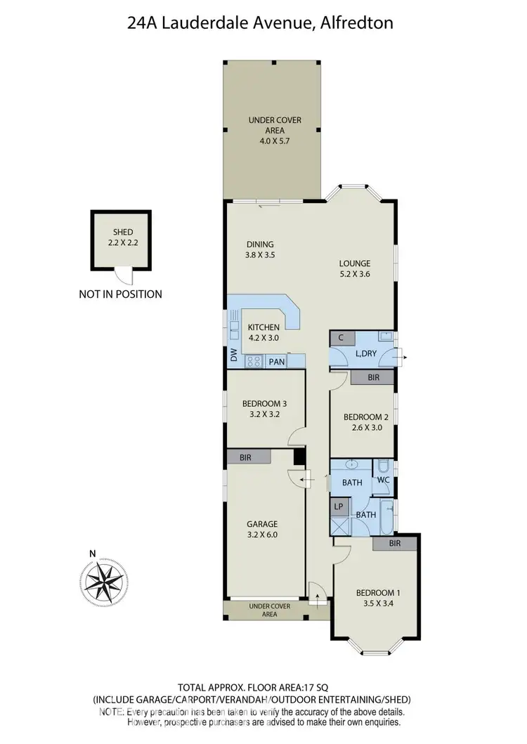 Floorplan of Homely house listing, 24A Lauderdale Avenue, Alfredton VIC 3350