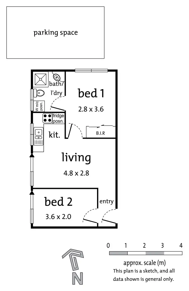 Floorplan of Homely apartment listing, 5/30 Kemp Street, Thornbury VIC 3071