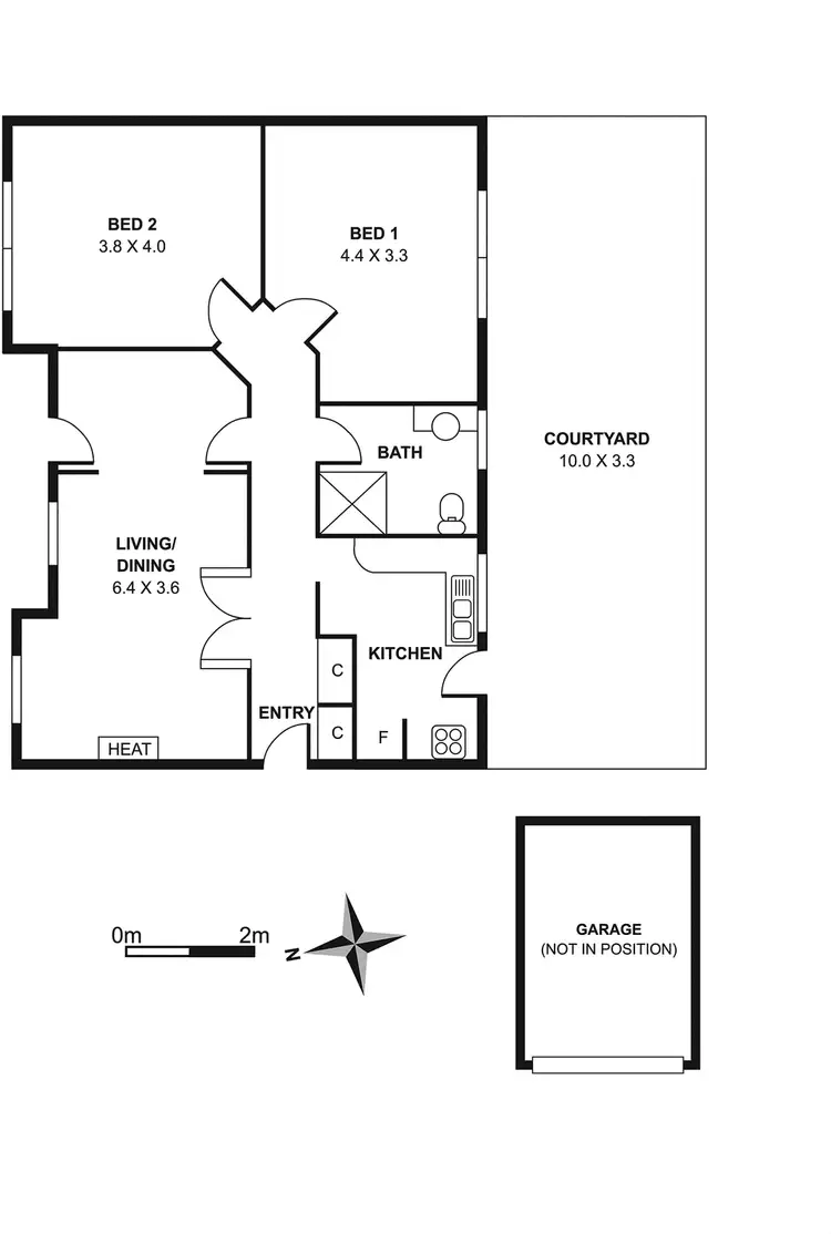 Floorplan of Homely apartment listing, 23/283 Royal Parade, Parkville VIC 3052