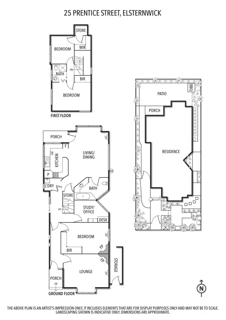 Floorplan of Homely house listing, 25 Prentice Street, Elsternwick VIC 3185