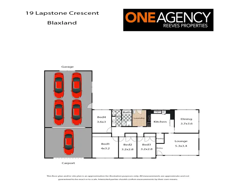 Floorplan of Homely house listing, 19 Lapstone Crescent, Blaxland NSW 2774